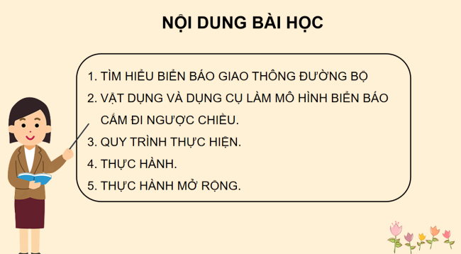 PowerPoint Công nghệ 3 Bài 8: Làm biển báo giao thông