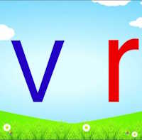 Giáo án mầm non: Làm quen chữ cái v, r