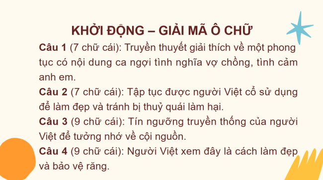 PowerPoint Lịch sử 6 Bài 17: Đấu tranh bảo tồn và phát triển văn hóa dân tộc thời kì Bắc thuộc