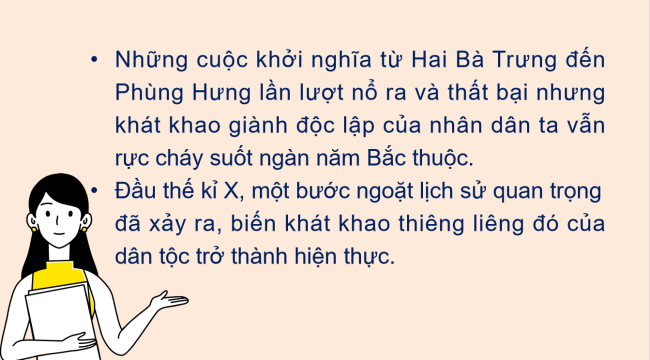 PowerPoint Lịch sử 6 Bài 19: Bước ngoặt lịch sử đầu thế kỉ X