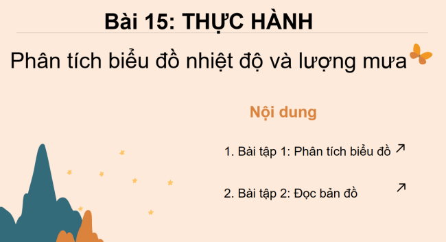 PowerPoint Địa lí 6 Bài 15: Thực hành phân tích biểu đồ nhiệt độ và lượng mưa