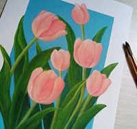 Giáo án mầm non: Chấm cánh hoa bằng màu nước