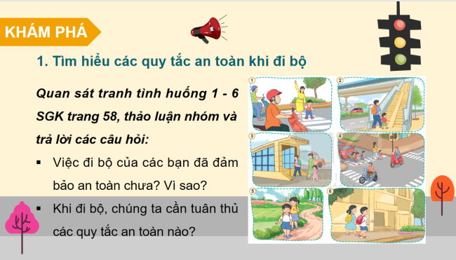 PowerPoint Đạo đức 3 Bài 9: Đi bộ an toàn
