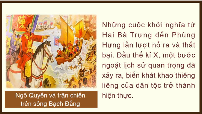 PowerPoint Lịch sử 6 Bài 17: Bước ngoặt lịch sử đầu thế kỉ X