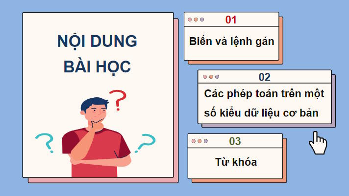 Biến và lệnh gán