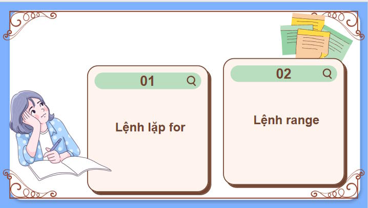 Câu lệnh lặp for