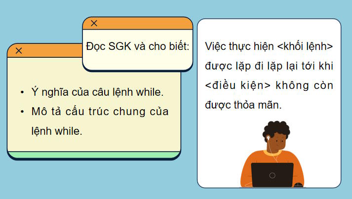 Câu lệnh lặp while