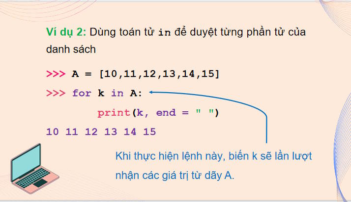 Một số lệnh làm việc với dữ liệu danh sách