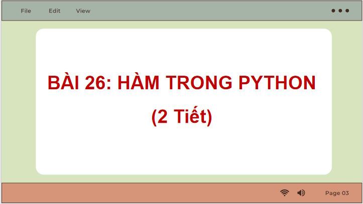 Hàm trong Python