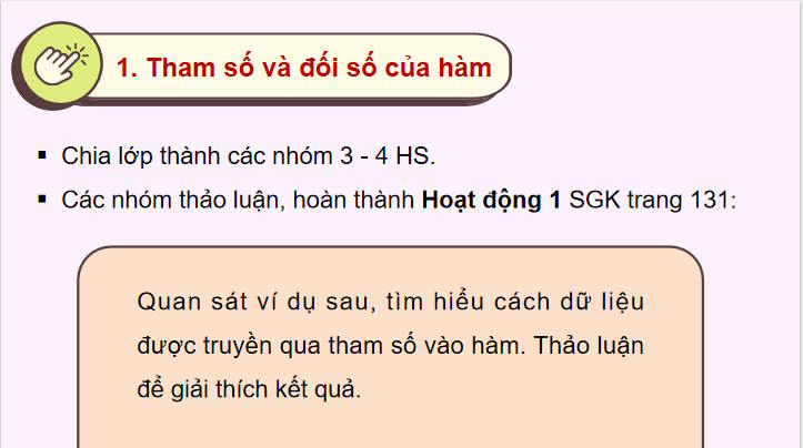 Tham số của hàm