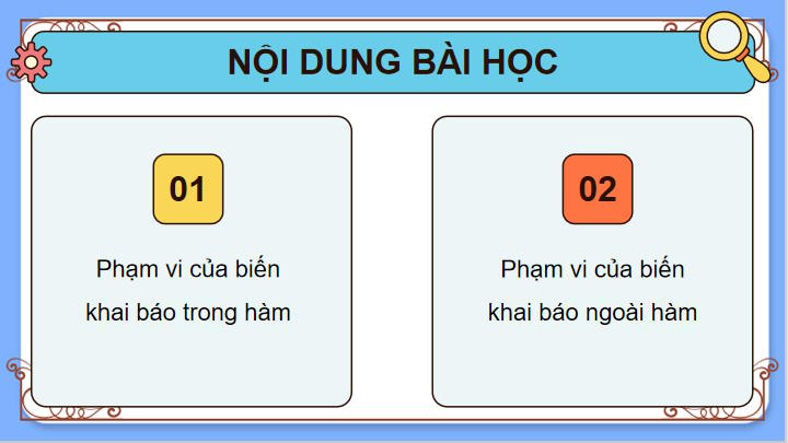 Phạm vi của biến