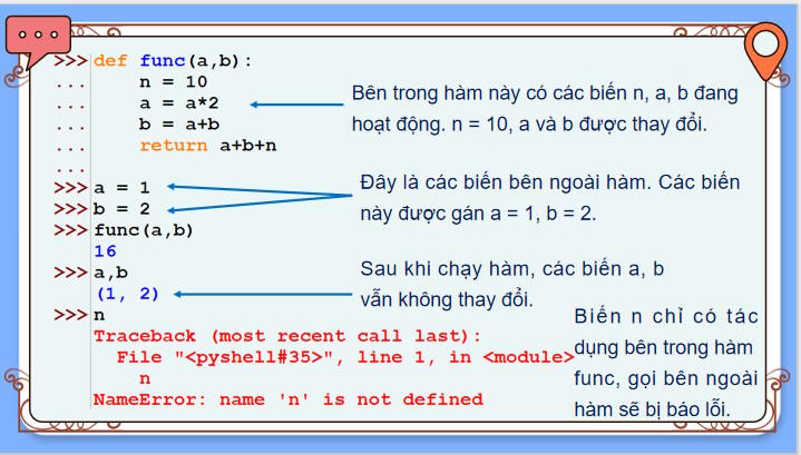 Phạm vi của biến