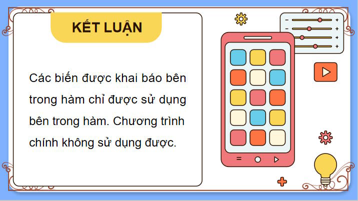 Phạm vi của biến