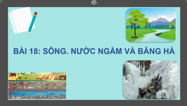 PowerPoint Địa lí 6 Bài 18: Sông. Nước ngầm và băng hà