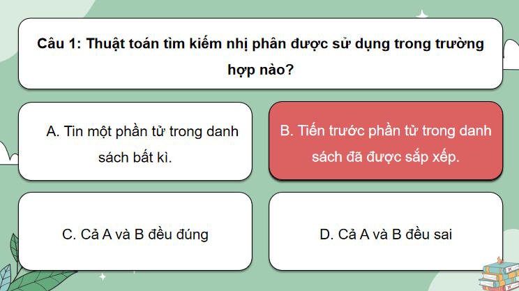 Trò chơi khởi động Tin học 7 Bài 15