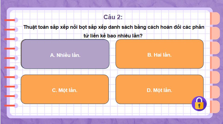 Trò chơi khởi động Tin học 7 Bài 16