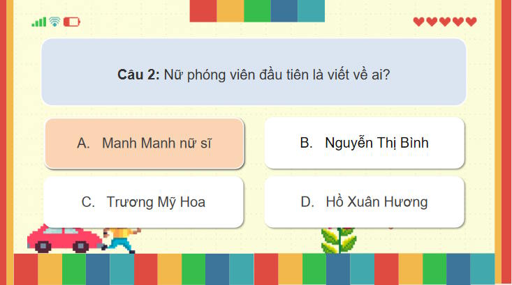 Ngữ văn 11 Bài 8: Nữ phóng viên đầu tiên