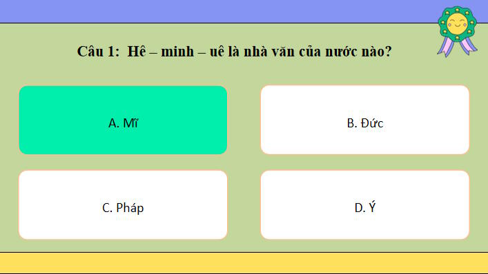 Trò chơi khởi động Ngữ văn 12: Trở về
