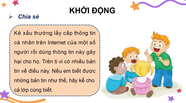 PowerPoint Tin học 3 Bài học: Bảo vệ thông tin cá nhân