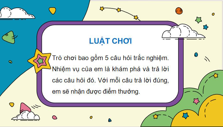 Trò chơi khởi động Tin học 9 Bài 16