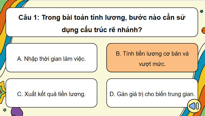 Trò chơi khởi động Tin học 9 Bài 16