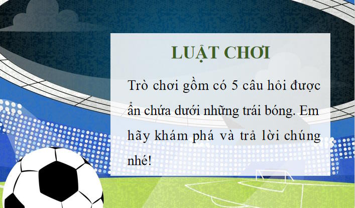 Trò chơi khởi động Tin học 9 Bài 17