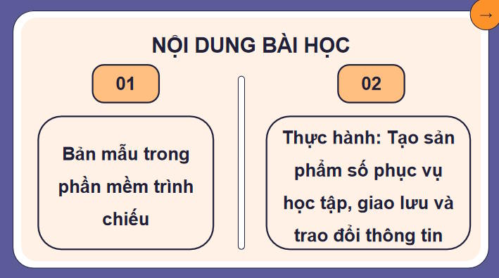 Sử dụng bản mẫu tạo bài trình chiếu