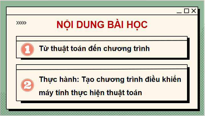 Từ thuật toán đến chương trình