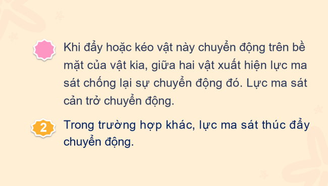 PowerPoint Khoa học tự nhiên 6 Bài 28: Lực ma sát