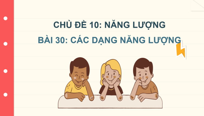 PowerPoint Khoa học tự nhiên 6 Bài 30: Các dạng năng lượng