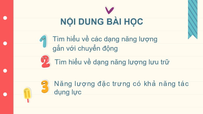 PowerPoint Khoa học tự nhiên 6 Bài 30: Các dạng năng lượng
