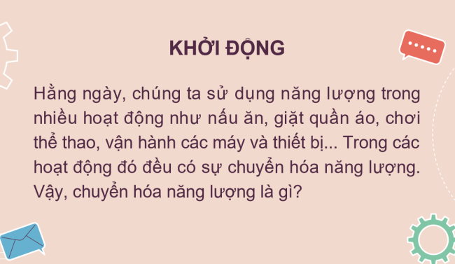 PowerPoint Khoa học tự nhiên 6 Bài 31: Sự chuyển hóa năng lượng