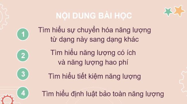 PowerPoint Khoa học tự nhiên 6 Bài 31: Sự chuyển hóa năng lượng