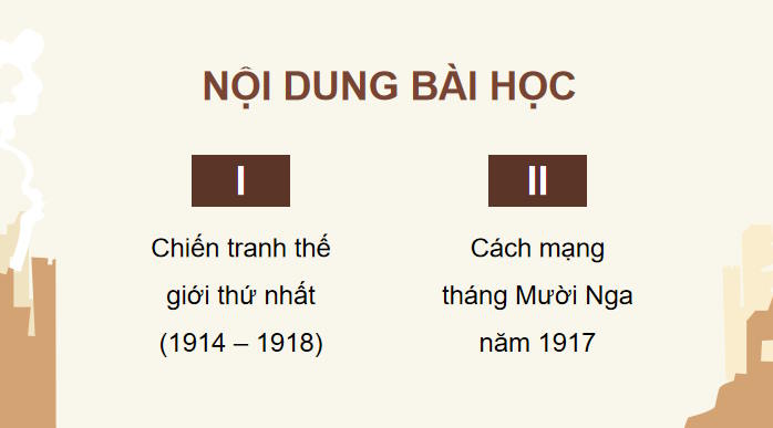 Chiến tranh thế giới thứ nhất và cách mạng tháng mười Nga năm 1917