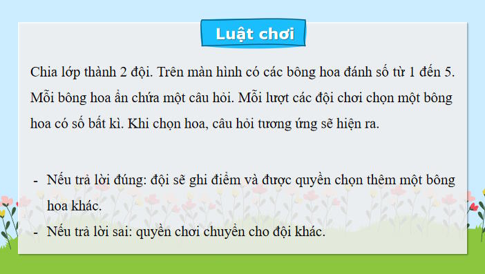 Trò chơi khởi động Mĩ thuật 7 Bài 10