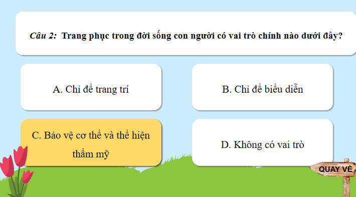 Trò chơi khởi động Mĩ thuật 7 Bài 10