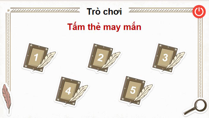 Trò chơi khởi động Mĩ thuật 7 Bài 6