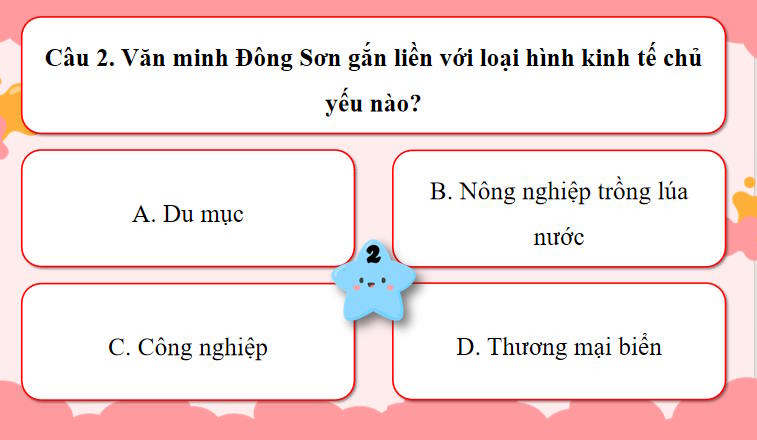 Trò chơi khởi động Lịch sử 10 Bài 11