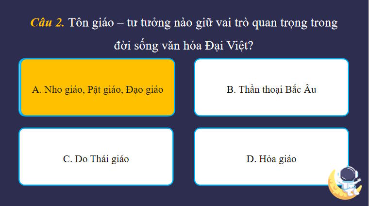 Trò chơi khởi động Lịch sử 10 Bài 12
