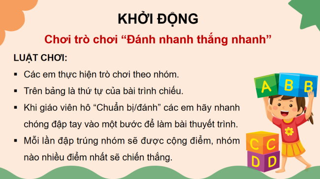 PowerPoint Tin học 3 Bài 3: Bài trình chiếu của em
