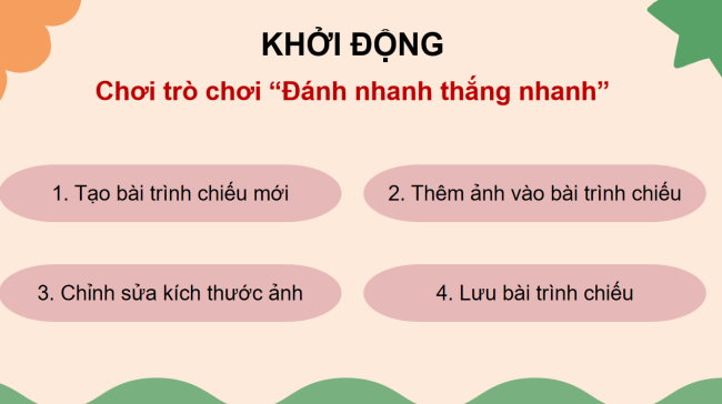 PowerPoint Tin học 3 Bài 3: Bài trình chiếu của em