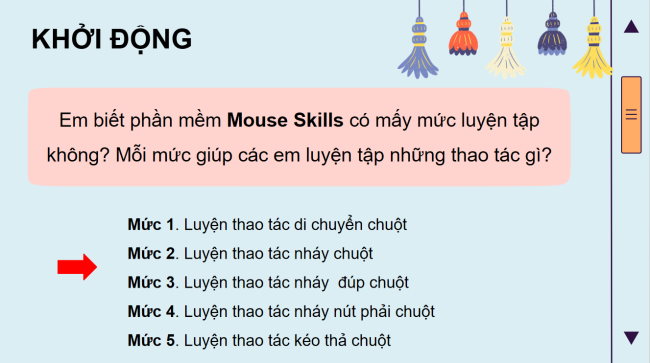 PowerPoint Tin học 3 Bài 2: Em luyện tập sử dụng chuột
