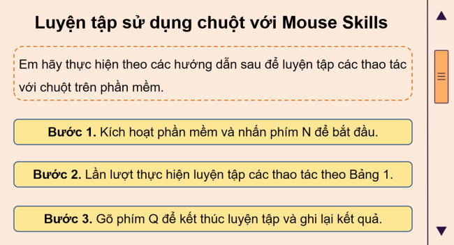 PowerPoint Tin học 3 Bài 2: Em luyện tập sử dụng chuột