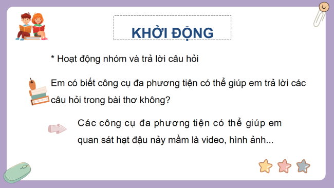 PowerPoint Tin học 3 Bài 1: Máy tính giúp em quan sát hạt đậu nảy mầm