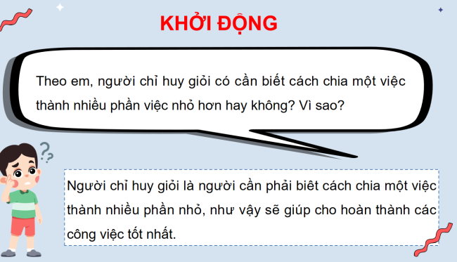 PowerPoint Tin học 3 Bài 3: Em tập làm người chỉ huy giỏi