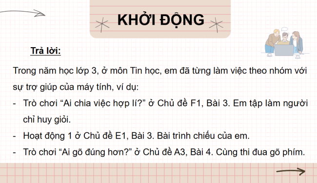 PowerPoint Tin học 3 Bài 2: Thực hành: Nhiệm vụ và sản phẩm