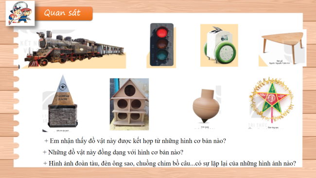 PowerPoint Mĩ thuật 2 Chủ đề 3: Sự kết hợp của các hình cơ bản