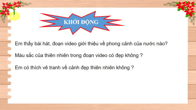 PowerPoint Mĩ thuật 2 Chủ đề 6: Sắc màu thiên nhiên