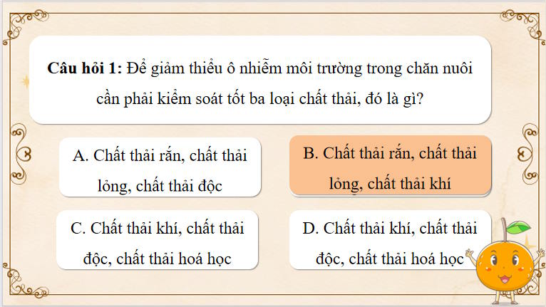 Công nghệ Chăn nuôi 11 Ôn tập chương 5