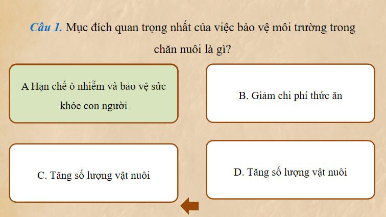 Công nghệ Chăn nuôi 11 Ôn tập chương 6